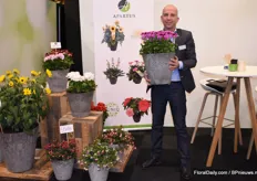 Jeroen Warmerdam of Apartus with their own varieties French Geraniums.
